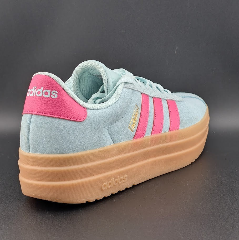 adidas Women's Size 10 'VL Court Bold' Sneaker Style JP7628 FRESH Halo Mint/Pink adidas