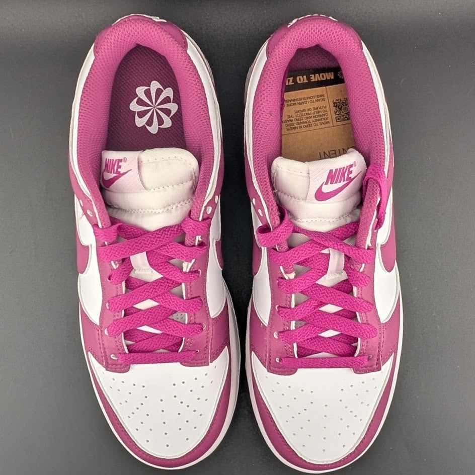 Womens Sz 7.5 ~Nike Dunk Low Next Nature Hot Fuchsia Retro Basketball~DD1873 110 Nike