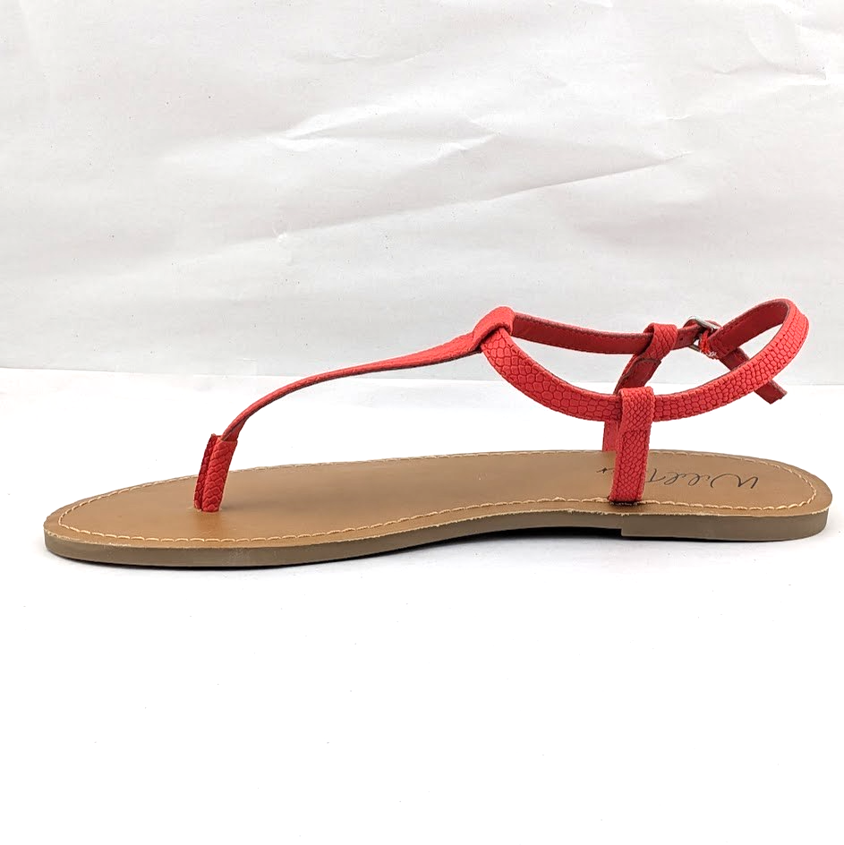 Wild Pair - Krisley Women's Lipstick Red Thong With Clasp Sandal Size 10 Wild Pair (Macy's)