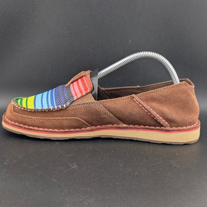 Ariat Cruiser Women's Sz 9B Brown Suede/Serape Mesh Slip On Loafers 10018587 NEW Ariat