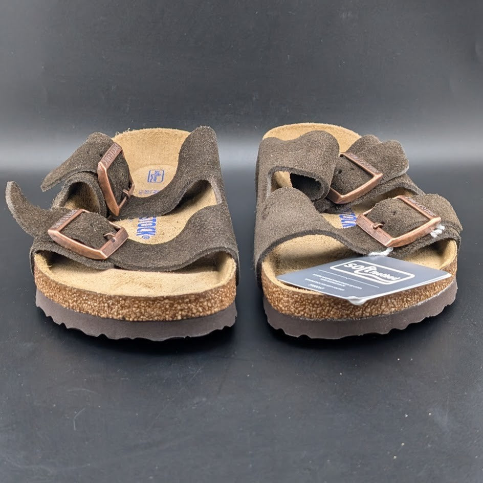 NIB Birkenstock Women's 7 / Kids 5  (EU 38)  Arizona BS Mocca Brown Soft Sole Birkenstock