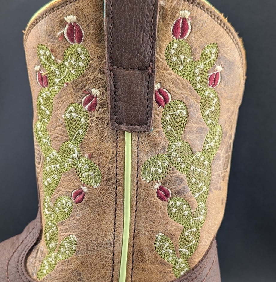 Corral Hydro Resist Safety Square Toe Western Work Boots Cactus Women's 6.5 Corral Boots