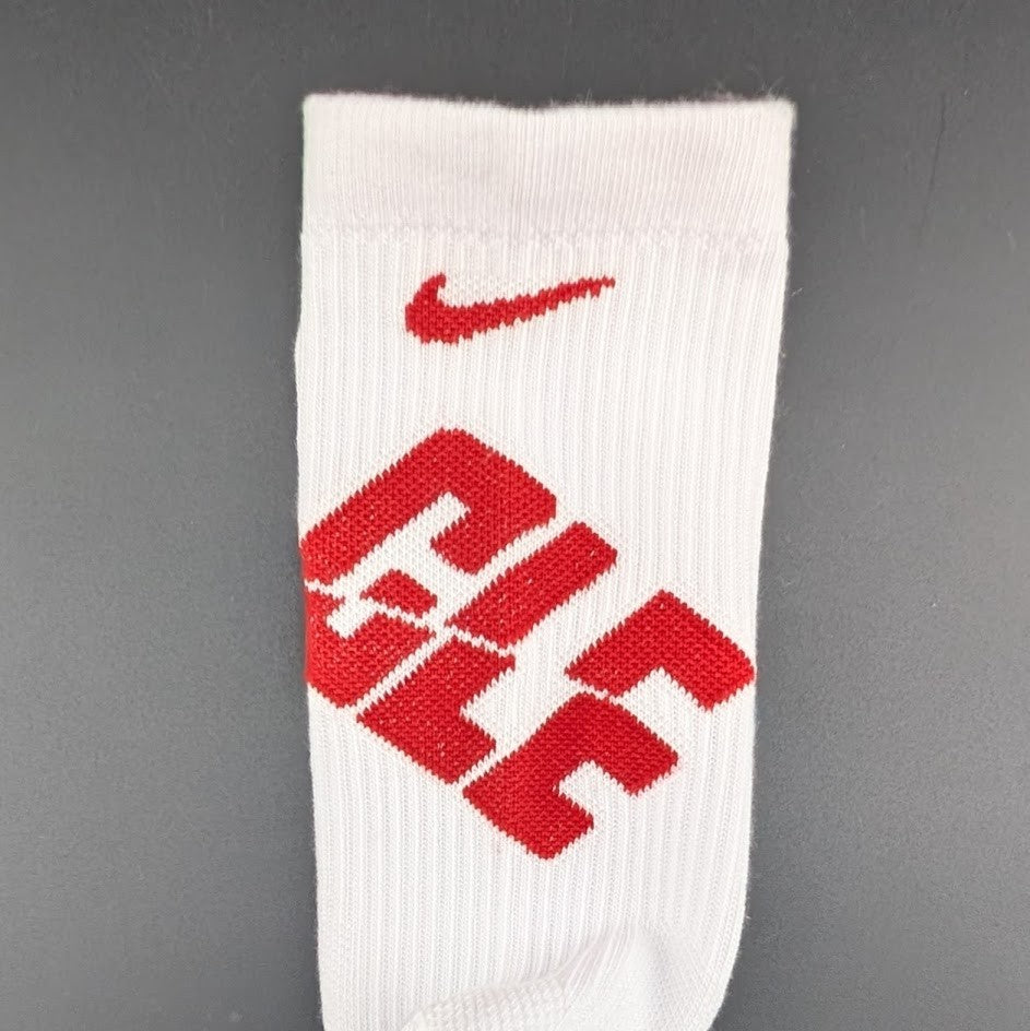 Nike NBA Authentics - Elite Crew Basketball Socks Men 8-12 White Cleveland Cavs Nike