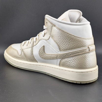 Nike Women's Size 10.5 Air Jordan 1 Mid SE Hoops Gold Pack W Shoes- HV5159-100 Jordan