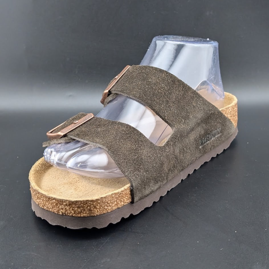 NIB Birkenstock Women's 7 / Kids 5  (EU 38)  Arizona BS Mocca Brown Soft Sole Birkenstock