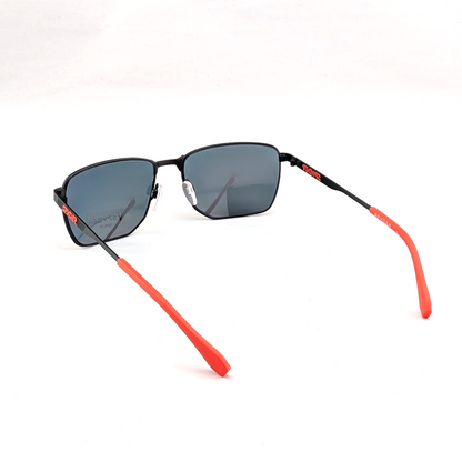 Spyder Men's Sunglasses Graphite Metal Grey Lens Full Rim Oval Frame SP6027 001 Spyder