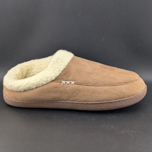 Mens Indoor/Outdoor Microsuede Slipper with Plush Fleece Lining Size S (7-8) Unbranded
