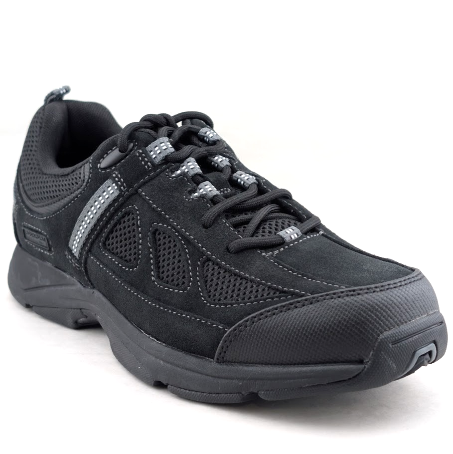 Rockport Sz 8 ~ Rock Cove K71553 Mens Black Suede Lifestyle Sneakers Shoes Rockport