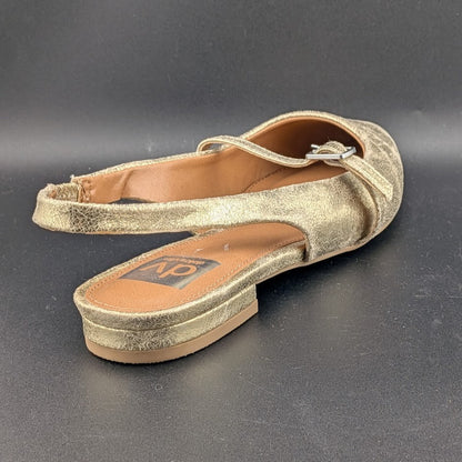Dolce Vita Carder Size 8 or 10 Gold Crackle Slingback Flats Dolce Vita