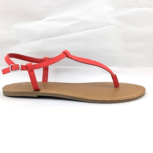 Wild Pair - Krisley Women's Lipstick Red Thong With Clasp Sandal Size 10 Wild Pair (Macy's)