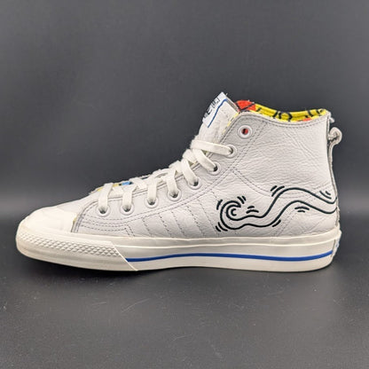 Adidas Nizza/Keith Haring "Pop Art" Leather Hitop ~Mens Sz 7/Wos Sz 8 | EE9297 adidas