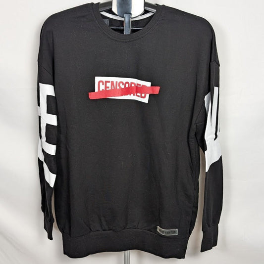 Large Unisex Not Censored Sweatshirt By Plus Eighteen Plus Eighteen