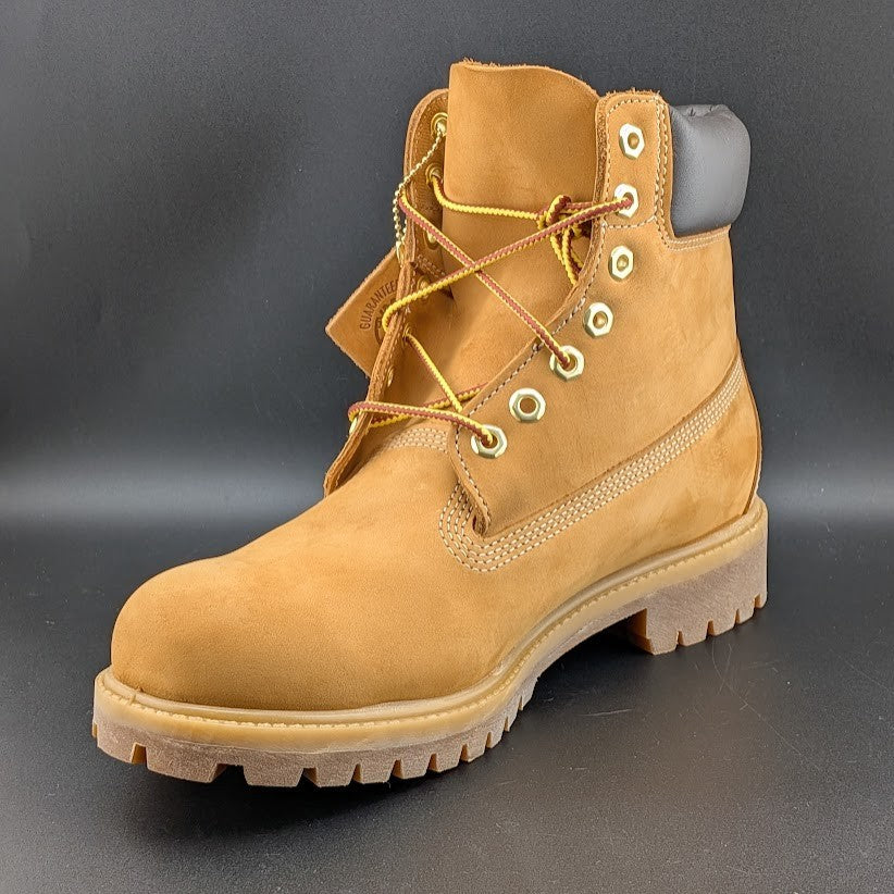 Timberland Premium 6" Lace Waterproof Leather Boot Wheat Nubuck Men's Sz 9 & 9.5 Timberland