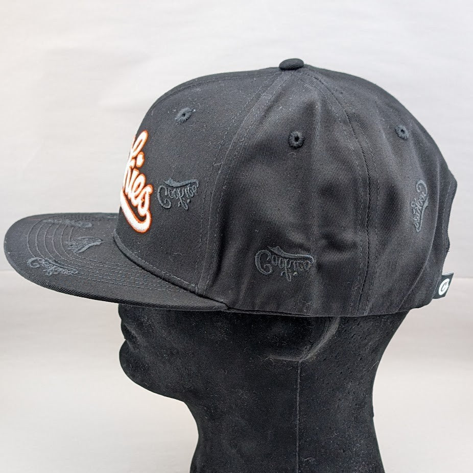 Cookies Black Snapback Hat Adjustable OneSize Bases Loaded Embroidered FREE SHIP Cookies Sf