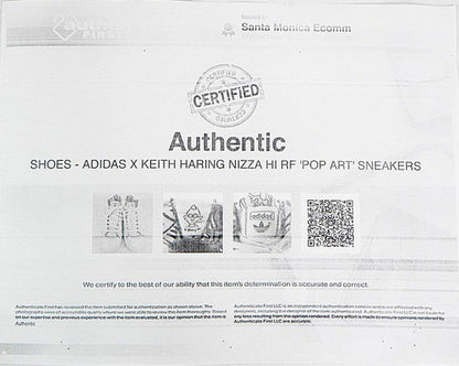 Adidas Nizza/Keith Haring "Pop Art" Leather Hitop ~Mens Sz 7/Wos Sz 8 | EE9297 adidas