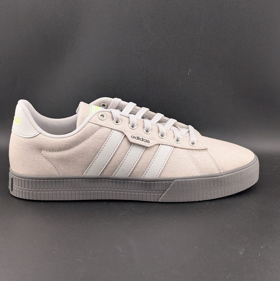 adidas Men's Daily 3.0 Men's Sz 9 Sneaker~Grey One Lucid Lemon Gray Sole NIB adidas