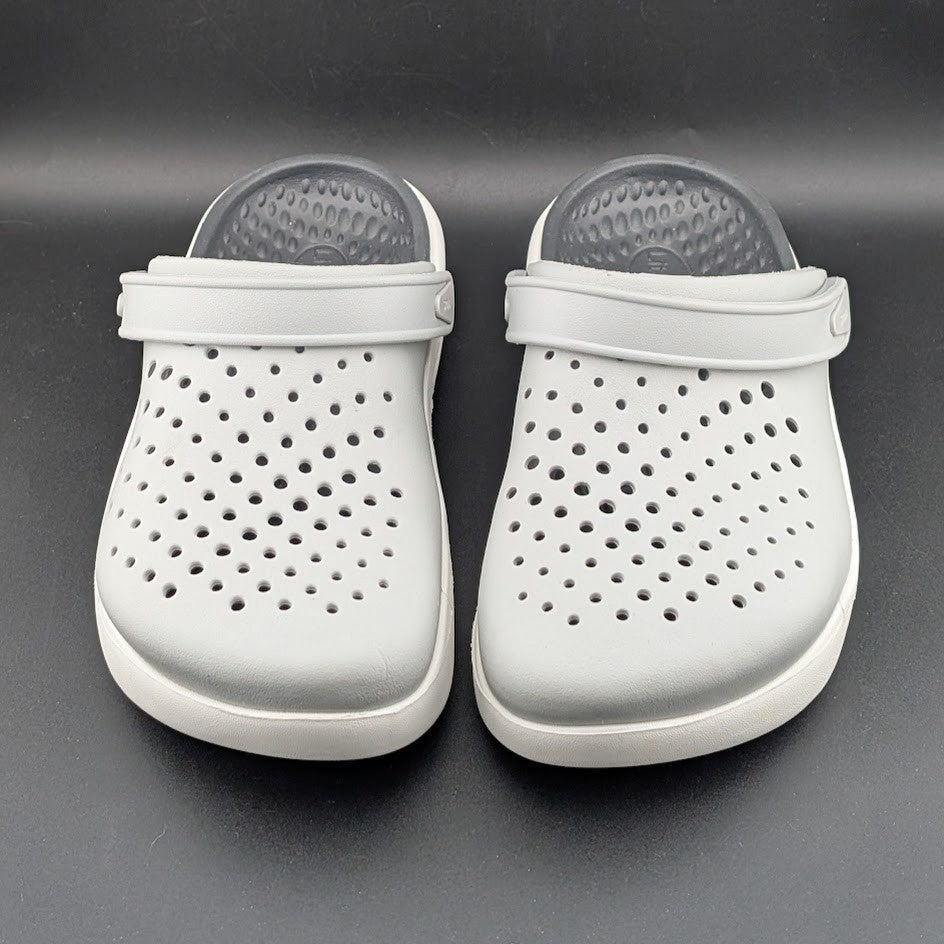 Crocs InMotion LiteRide Clogs Men's Size 6 / Wos 8 Gray Perforated Shoes Crocs