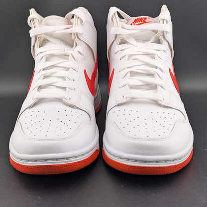 Nike Men's Size 7.5 Dunk HI Retro White/Picante Red-White DV0828 100 New in Box Nike