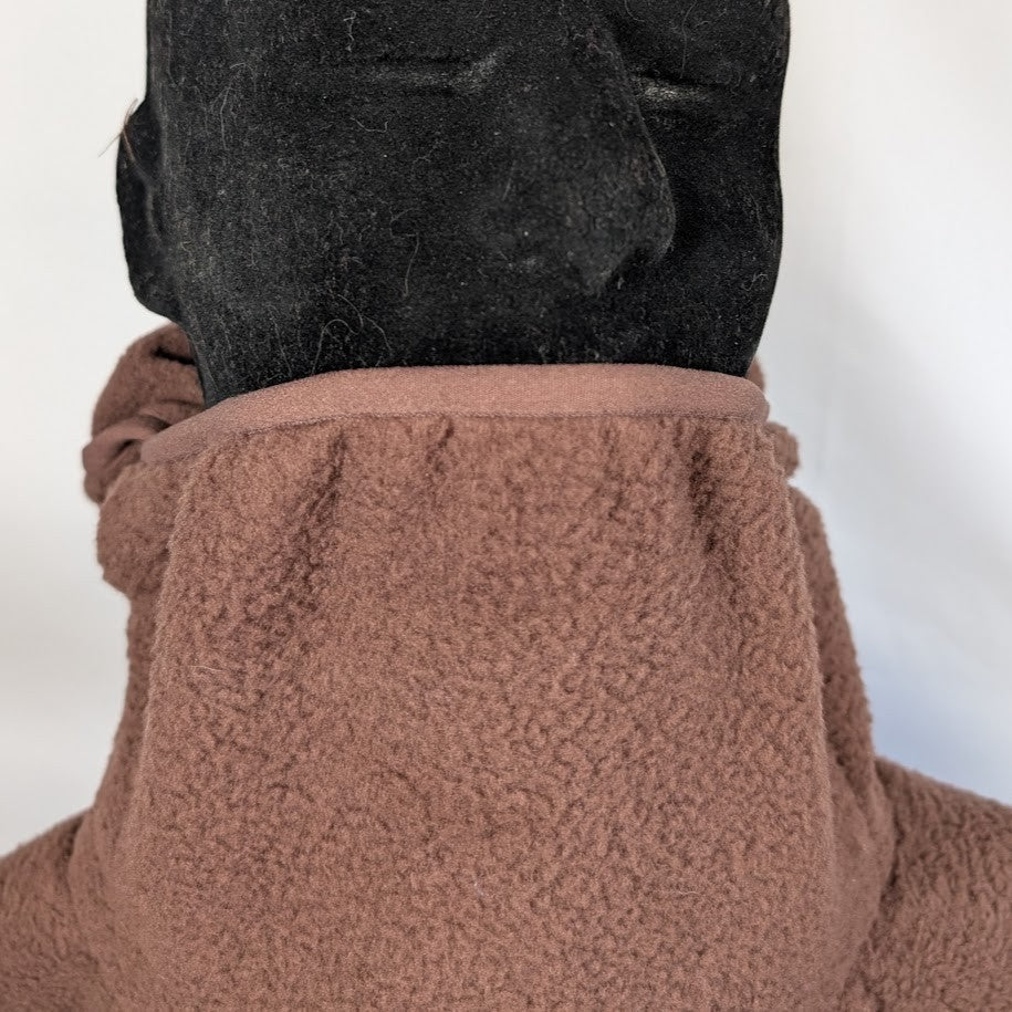 EPTM Men's Brown Polar Hoodie (No Zipper) EPTM.