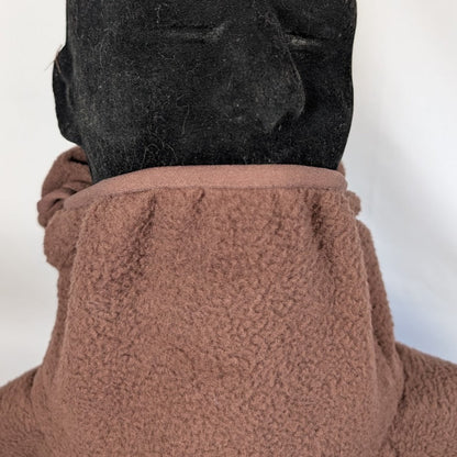 EPTM Men's Brown Polar Hoodie (No Zipper) EPTM.
