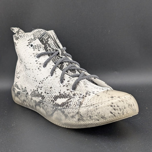 NWOB ~ Vintage Havana Women's Size 8.5 Snake Print High-Top Sneakers Clear Soles Vintage Havana
