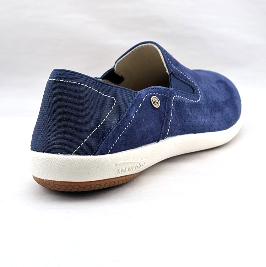 Spenco Brooklyn Women's US 6 Wide Navy Suede Convertible Slip-On Clogs Shoes Spenco