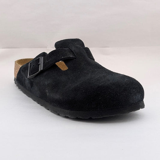 Birkenstock Women's Size 7N / Men's & Kids 5N or EU 38 Boston BS Black Suede Birkenstock