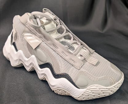 adidas Womens Size 9.5 Exhibit B Mid BB Candace Parker Shoes Gray Black White adidas