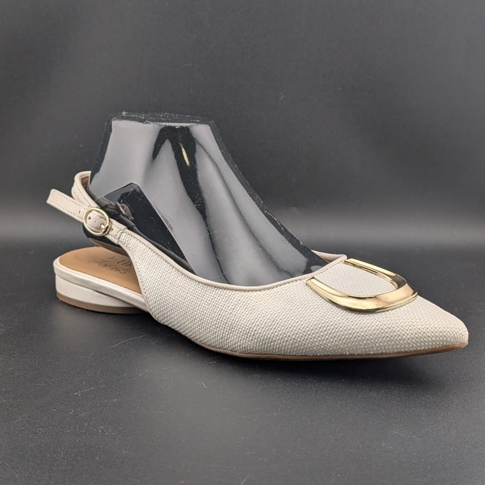 Naturalizer Women's Bixby 2 Pointed-Toe Slingback Warm White Naturalizer