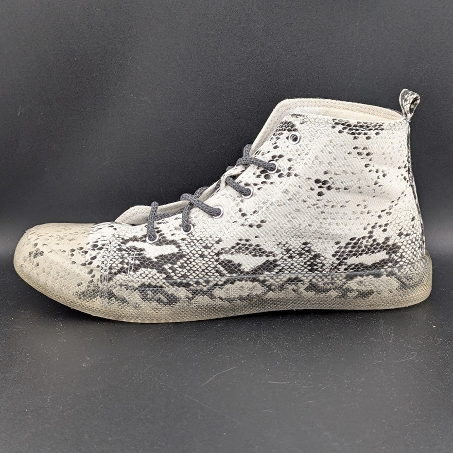 NWOB ~ Vintage Havana Women's Size 8.5 Snake Print High-Top Sneakers Clear Soles Vintage Havana