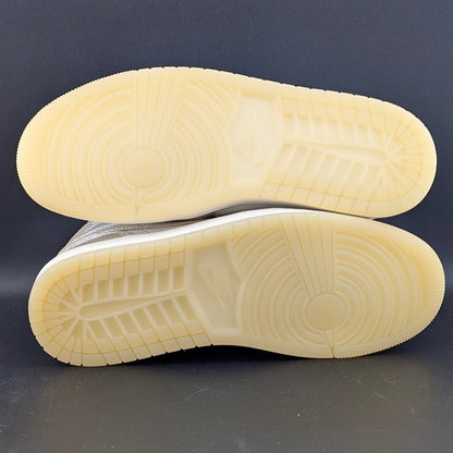 Nike Women's Size 10.5 Air Jordan 1 Mid SE Hoops Gold Pack W Shoes- HV5159-100 Jordan