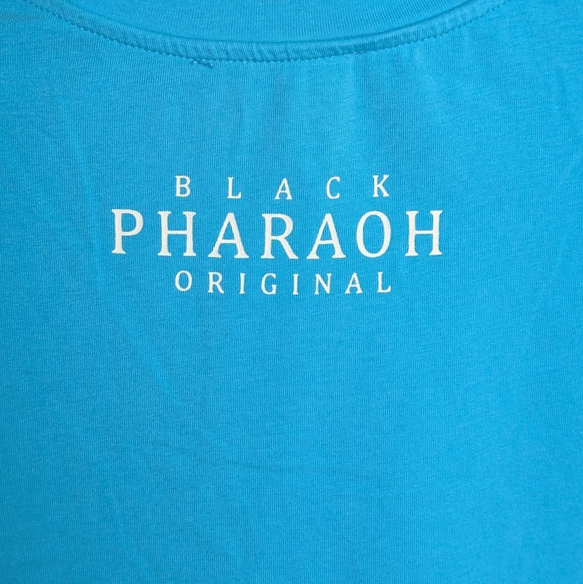 Black Pharaoh Men's Rhinestone Macaw Streetwear T-Shirt Size M Blue NWT Black Pharaoh