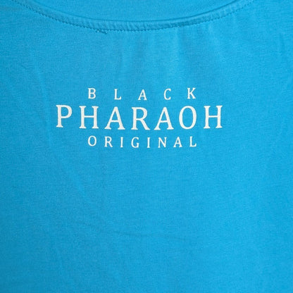 Black Pharaoh Men's Rhinestone Macaw Streetwear T-Shirt Size M Blue NWT Black Pharaoh