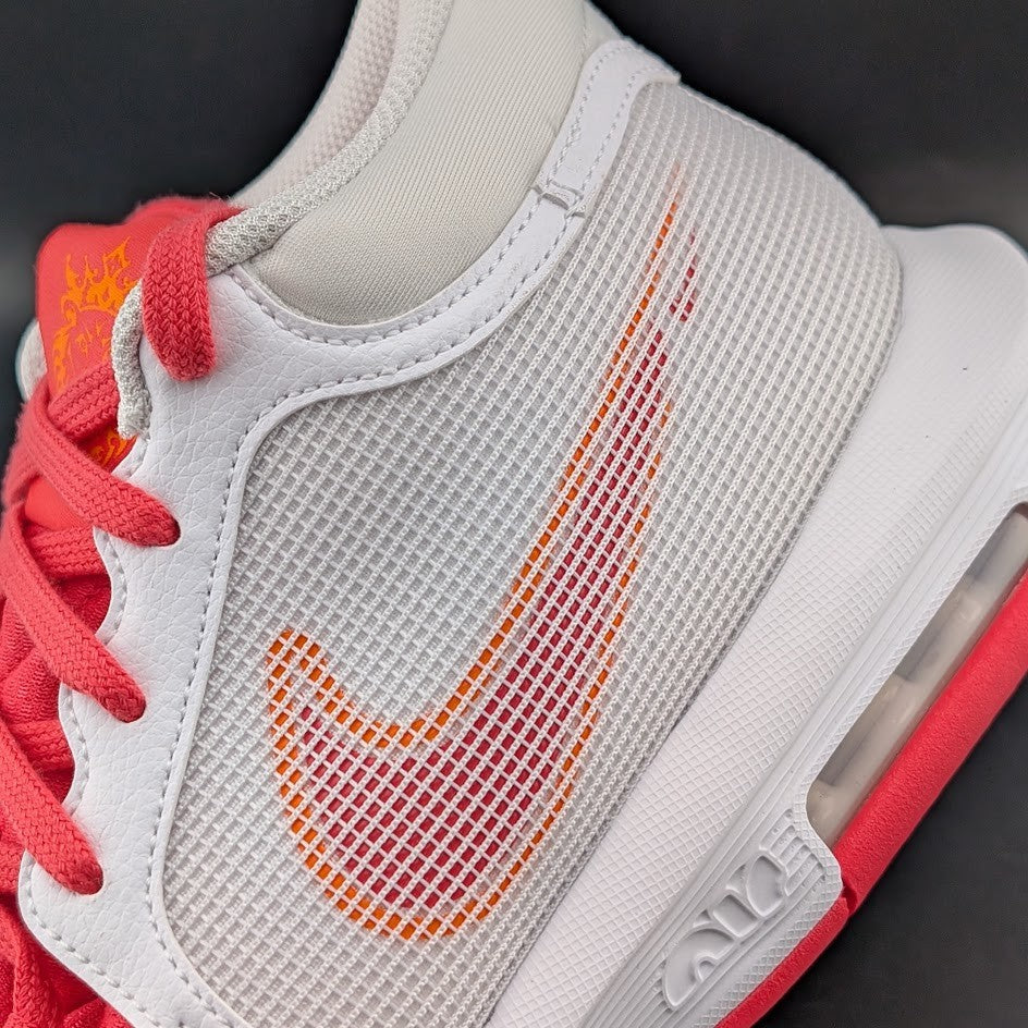 Nike LeBron Witness 8 Shoes Mens Size 8 White/Mandarin/Rose **Runs Small Nike