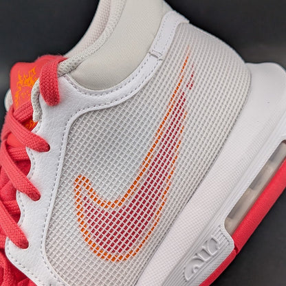 Nike LeBron Witness 8 Shoes Mens Size 8 White/Mandarin/Rose **Runs Small Nike