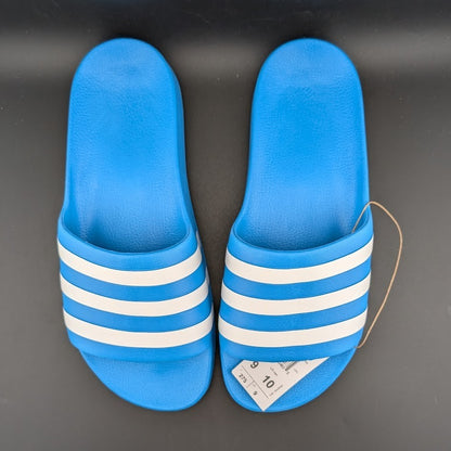 Adidas FY8047 Solar Blue Adilette Aqua Slide Sandals NWT **FREE SHIPPING adidas