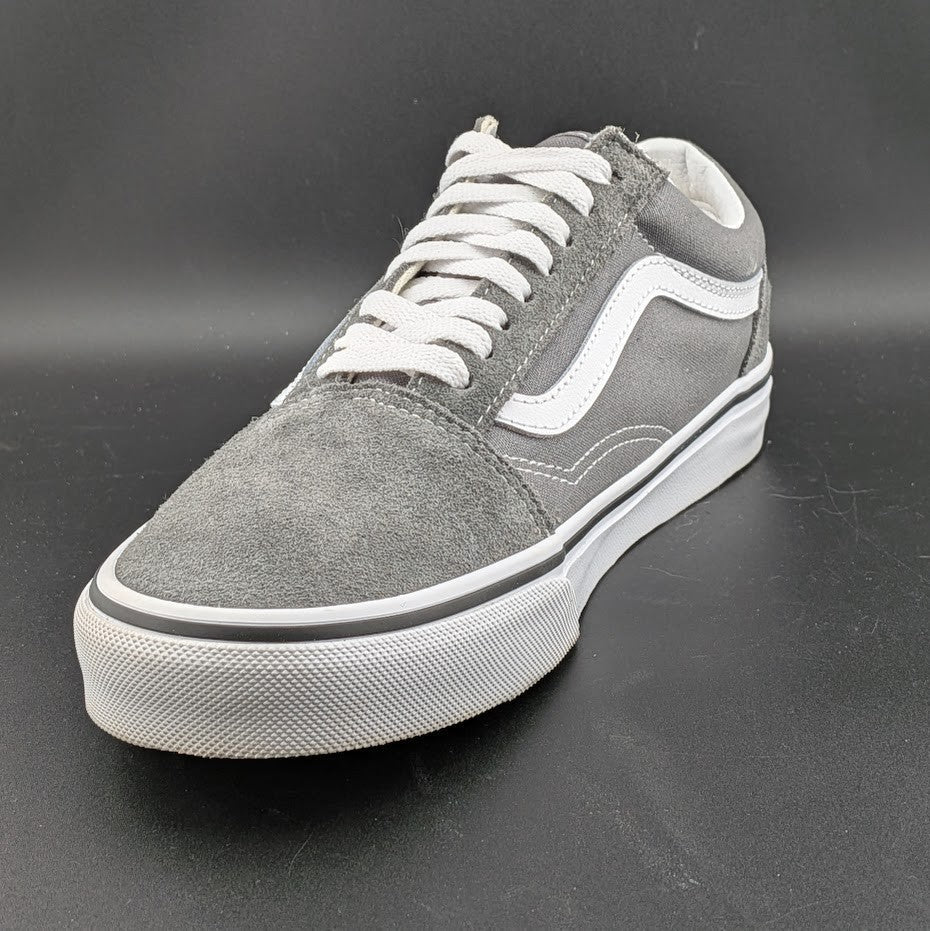 Vans Unisex Pewter Grey Lace-Up Old Skool Skate Shoe Size M8 W9.5 VANS