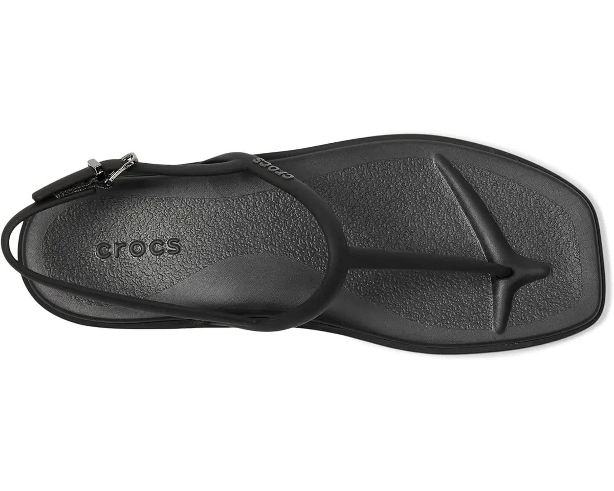 Crocs Miami Sandals Women's US 9 Black Adjustable Strap Thong Flip Flop 209793 Crocs