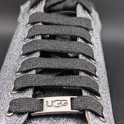 UGG Milo Glitter Sneakers Women’s Size 7 Gunmetal Gray Black Low Top UGG
