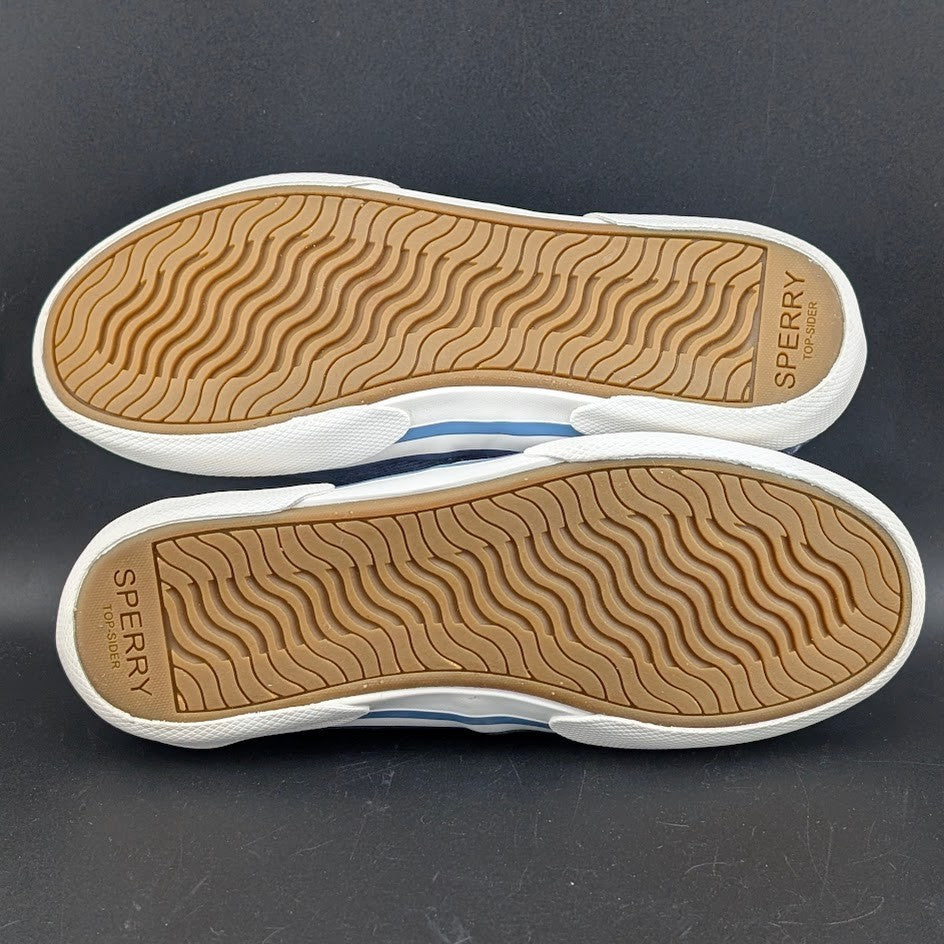Sperry Women's Size 6 Wide Width ~ Pier Wave Navy Canvas Sneakers STS88787 Sperry