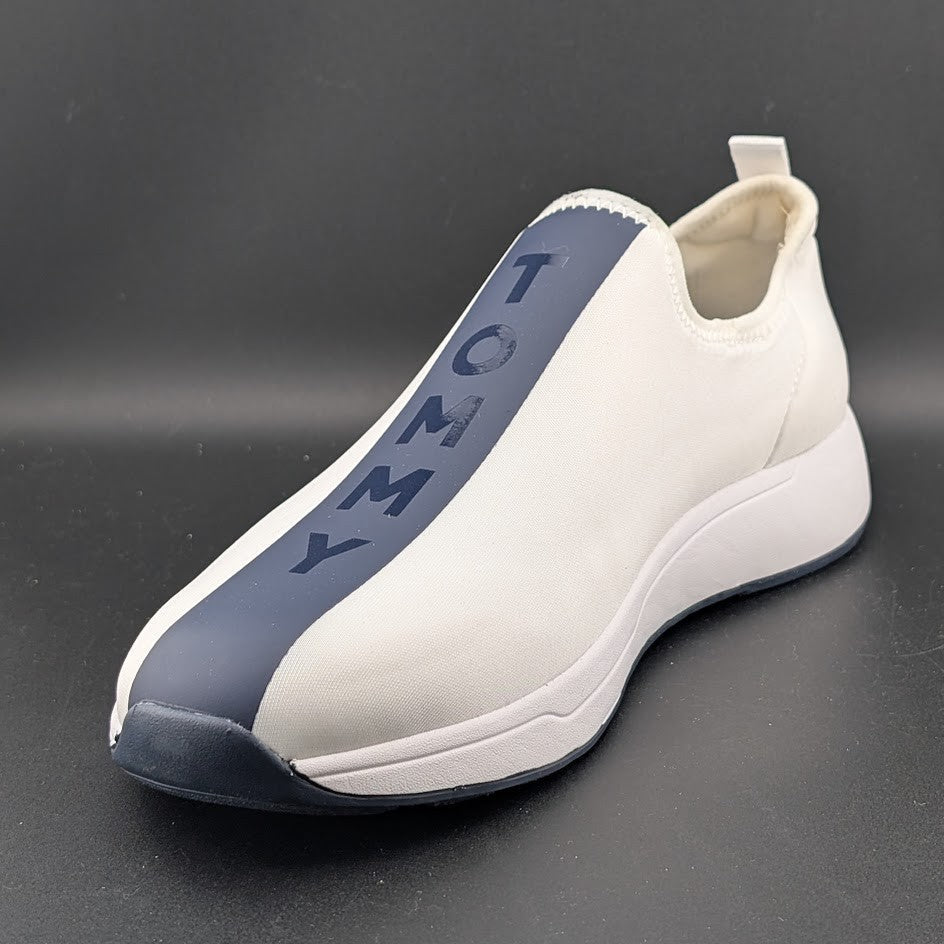 New Womens Tommy Hilfiger Arizel White Slip On Casual Sneakers Size 11M NWOB $75 Tommy Hilfiger