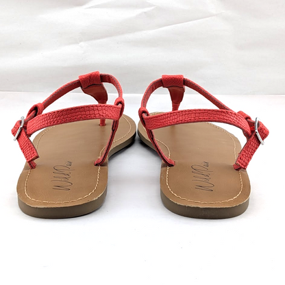 Wild Pair - Krisley Women's Lipstick Red Thong With Clasp Sandal Size 10 Wild Pair (Macy's)