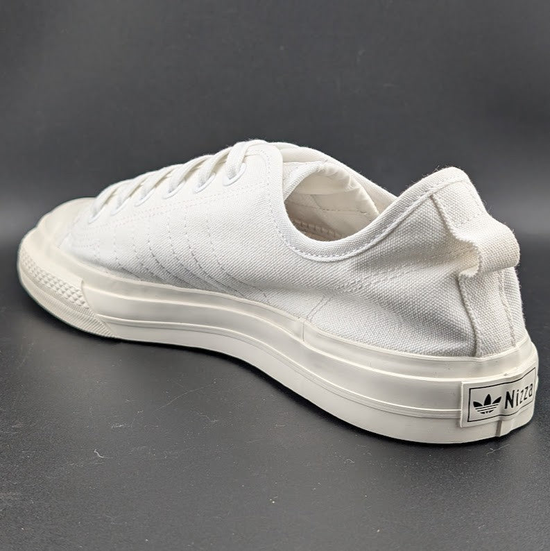 adidas Men's Size 8 / Wo's 9 Nizza RF Canvas Shoes Triple White  EF1883 adidas