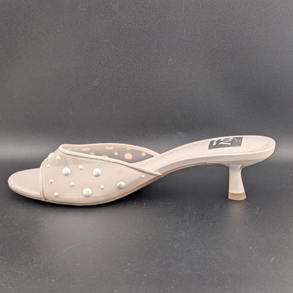 DV by Dolce Vita Size 9 Dorthey Pearl Slides Women's Dress Sandal Dolce Vita
