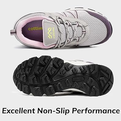 Womens Lightweight Walking Shoes Non-Slip Sneakers Waterproof Hiking Shoes