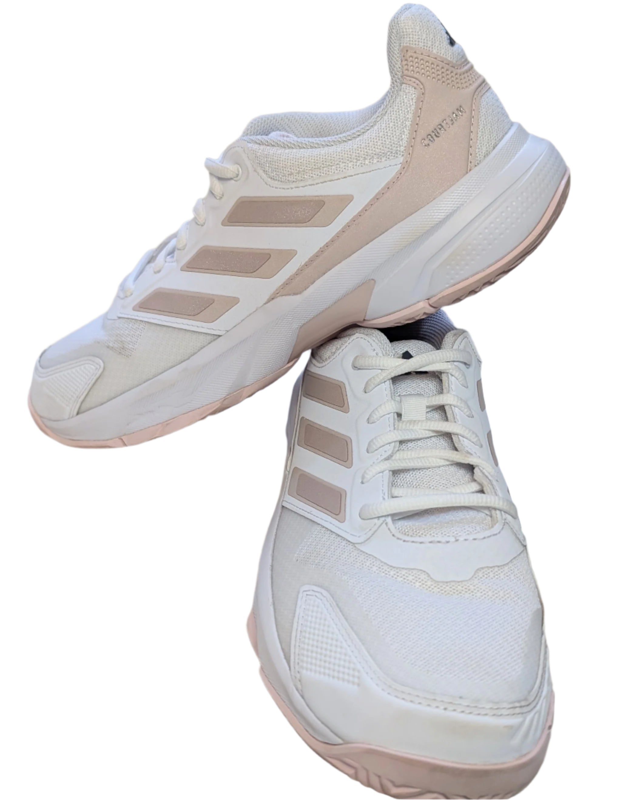 Pre-Owned adidas CourtJam Control 3 Women's Size 9 Tennis Shoes Racket AllCourt Sports