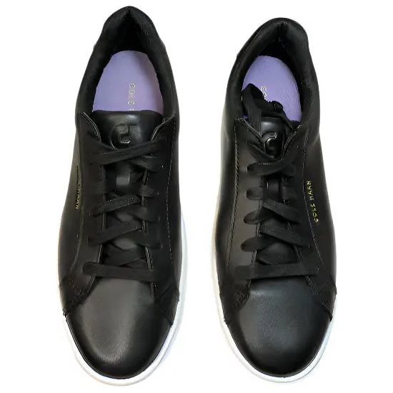 Cole Haan Women Grand Crosscourt Daily Sneaker Black/White Travel Shoe Cole Haan