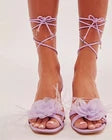 Sam Edelman Women's Size 7M Pammie Heeled Sandal in Orchid Silk SoleComfort.shoes