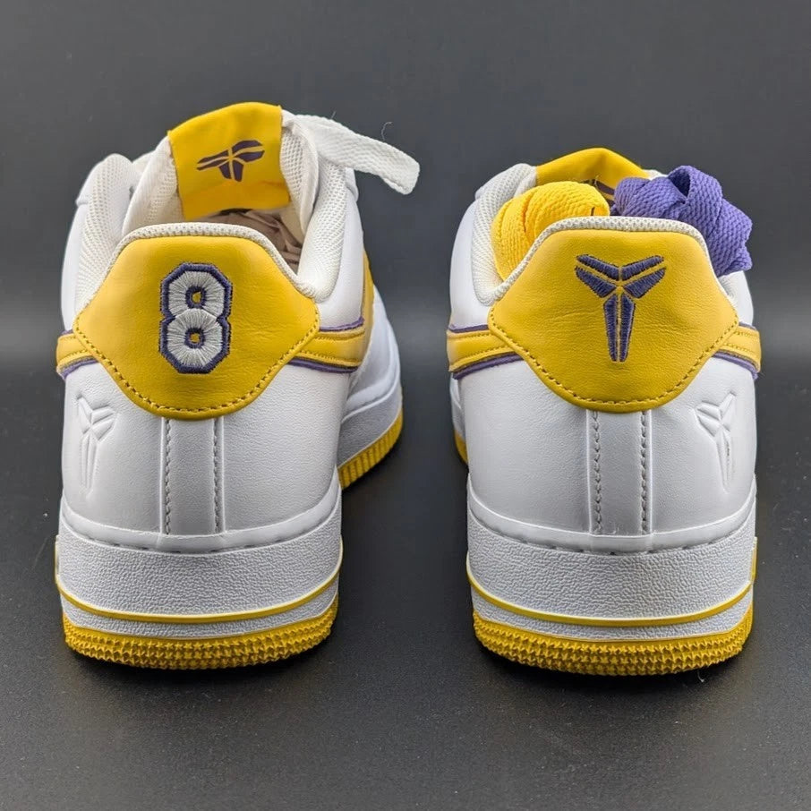 LOOK ==> Nike Men's Size 11.5 Air Force 1 Low Kobe Bryant Lakers FZ1151-100 AF1 SoleComfort.shoes