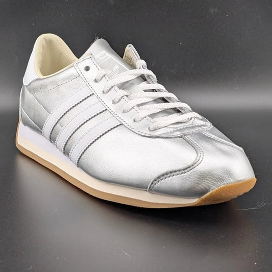 adidas Country OG Womens Size 8 Lace Up Silver White Sneakers Shoes JP7636 SoleComfort.shoes